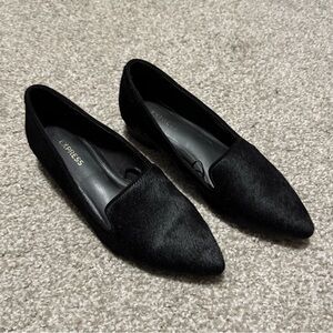 Express black loafers